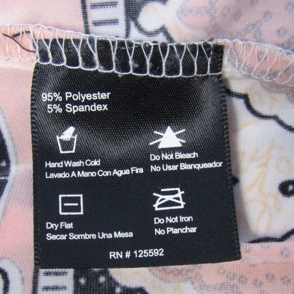 White Mark Pink Orange Black Square Neck Dress M - Picture 5 of 5